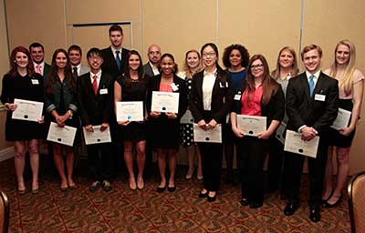 Business Students Recognized, Inducted into Honor Society 